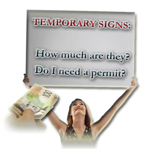 Temporary Sign Policy